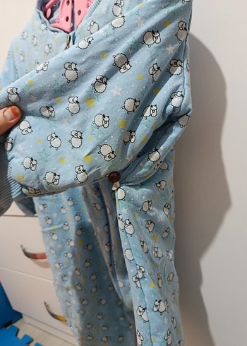 Mavi Fermuarlı Bebek Tulumu 2.5 tog - Görsel 2