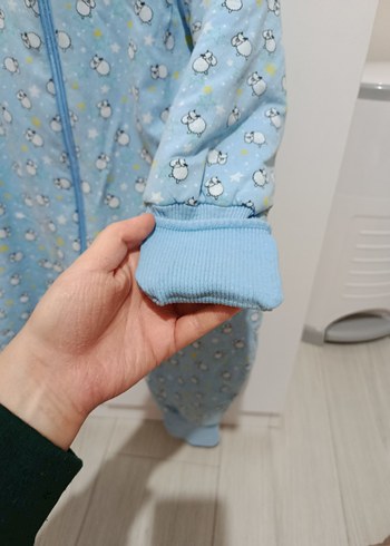 Mavi Fermuarlı Bebek Tulumu 2.5 tog - Görsel 4