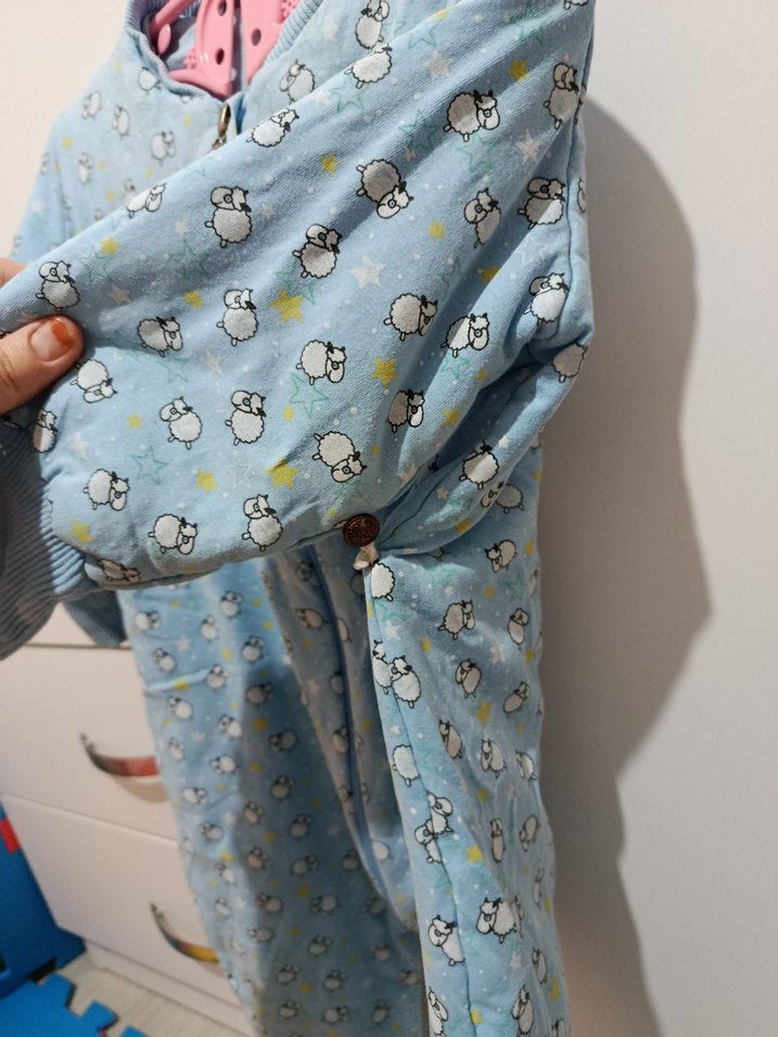 Mavi Fermuarlı Bebek Tulumu 2.5 tog - Görsel 2