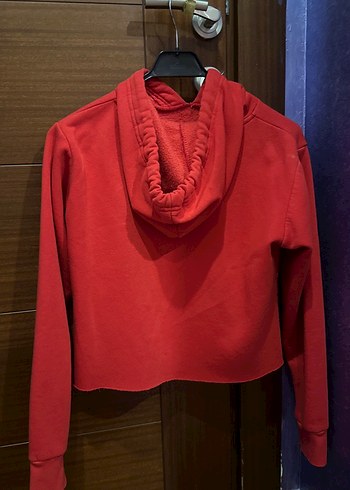 s Beden kırmızı Renk Kırmızı Kadın Kapüşonlu Sweatshirt