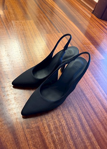 Siyah İnce Topuklu Kadın Stiletto - Görsel 3