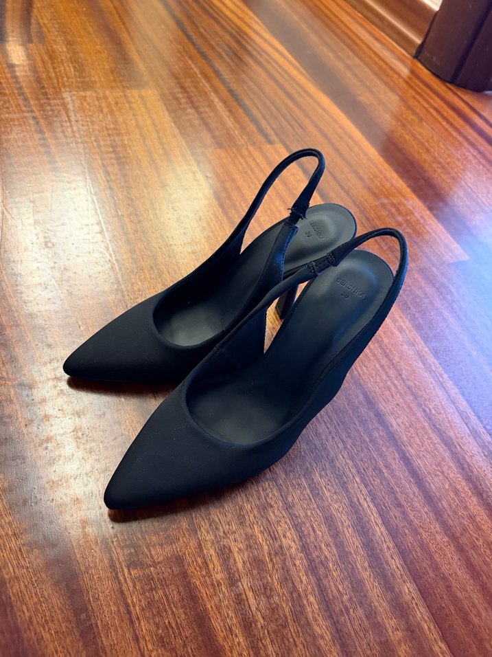 Siyah İnce Topuklu Kadın Stiletto - Görsel 3