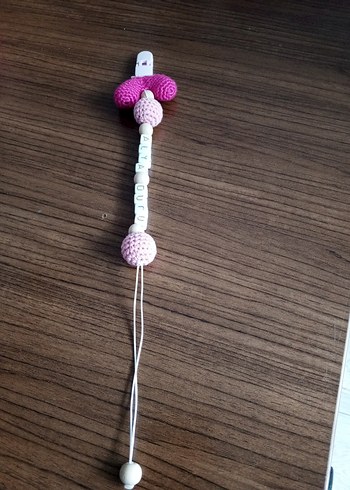 Pembe Renkli Diş Kaşıyıcı ve Çıngırak - Görsel 2