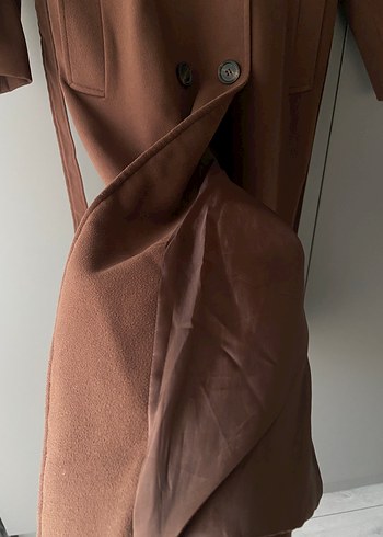 Suud Collection Düğmeli Kahverengi kaban