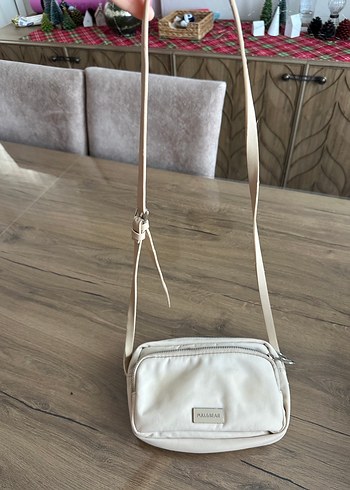 Beyaz Minimalist Kadın Omuz Çantası