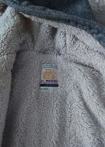 Düğmeli Gri Erkek Çocuk Kabanı - Görsel 3