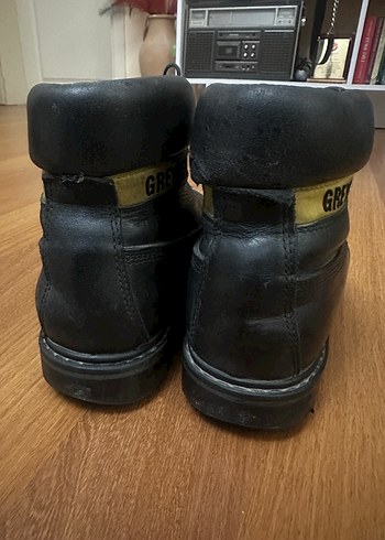 Gri Kadın Deri Bot Wedge Topuklu - Görsel 3