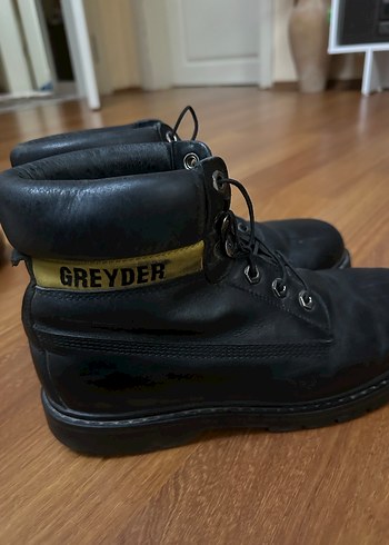 Gri Kadın Deri Bot Wedge Topuklu - Görsel 2