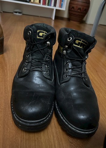 Gri Kadın Deri Bot Wedge Topuklu - Görsel 6