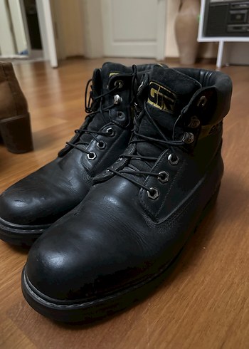 Gri Kadın Deri Bot Wedge Topuklu - Görsel 5