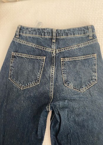 xs Beden DeFacto Düğmeli Koyu Mavi Kadın Jean
