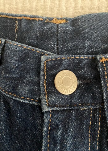 32 Beden mavi Renk Kadın Lacivert Denim Regular Fit Jean