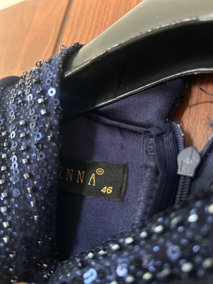 Siyah Uzun Kollu Gotik Drapeli Abiye Elbise - Görsel 4