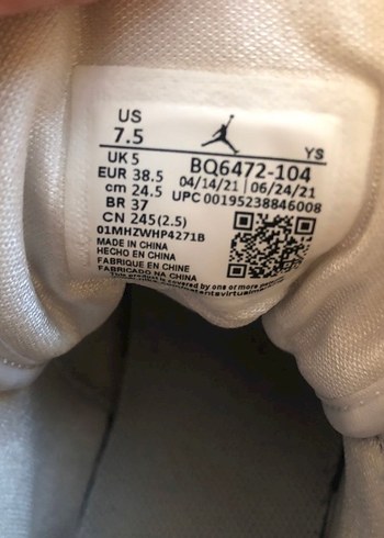 Nike Orjinal Nike air jordan ayakkabı
