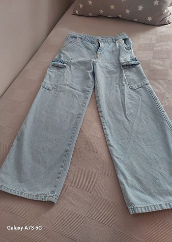 Çocuk Mavi Rahat Kesim Kot Pantolon