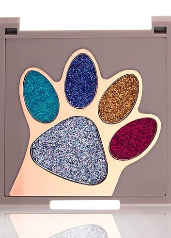 Kedi patili 5 renkli glitter far