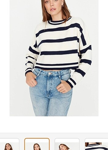 l Beden Trendyol & Milla Oversize Crop Triko