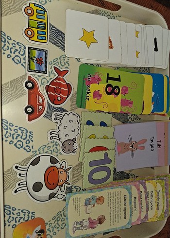 Çocuklar için renkli eğitim kartları - Görsel 3