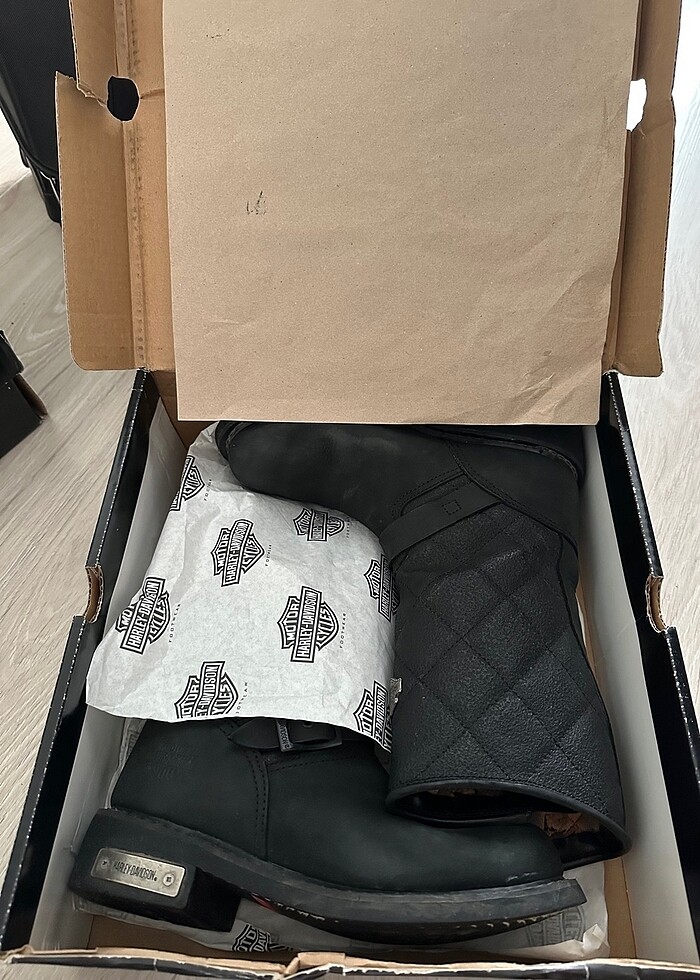 Harley Davidson Siyah Bot - Görsel 2