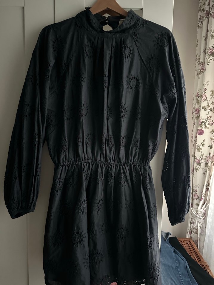 Ajurlu detaylı pamuklu elbise - Görsel 2