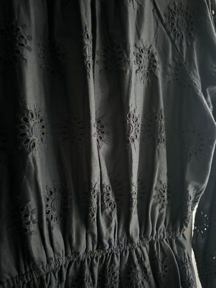 Ajurlu detaylı pamuklu elbise - Görsel 3