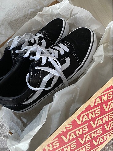 38 Beden siyah Renk Vans Ward unisex sneaker