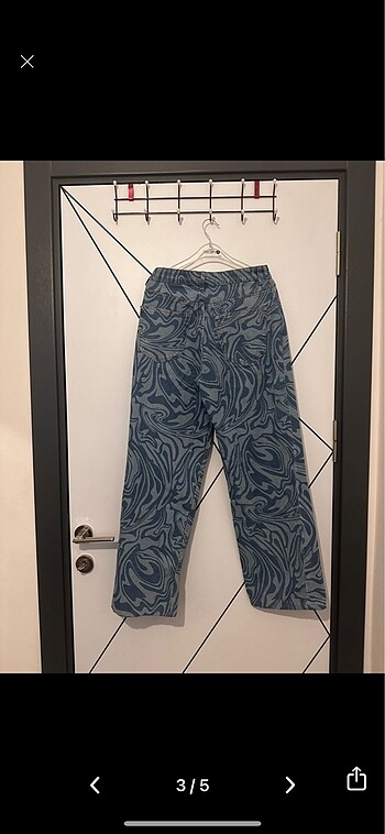 34 Beden Desenli Jean