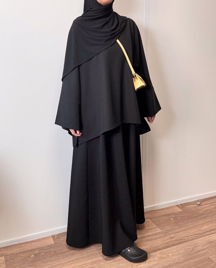 Gri Salaş Uzun etekli takım - Görsel 2