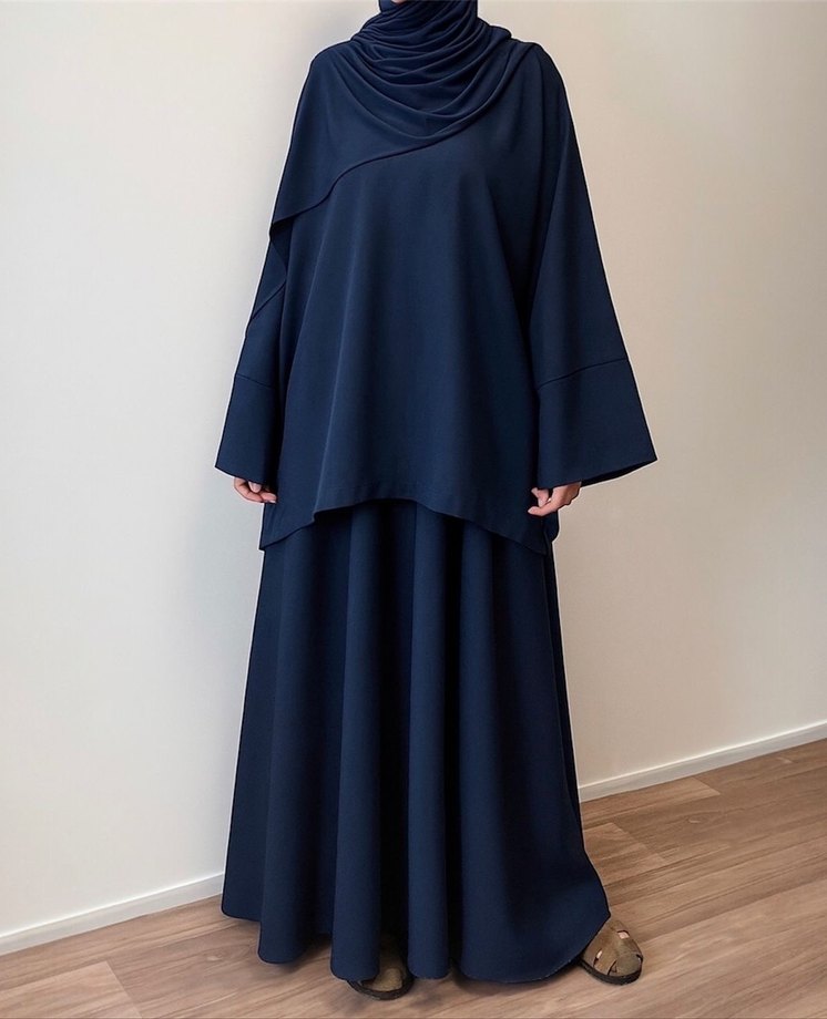 Siyah Salaş Uzun etekli takım - Görsel 3