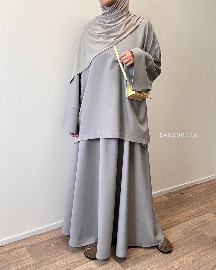 Siyah Salaş Uzun etekli takım - Görsel 2