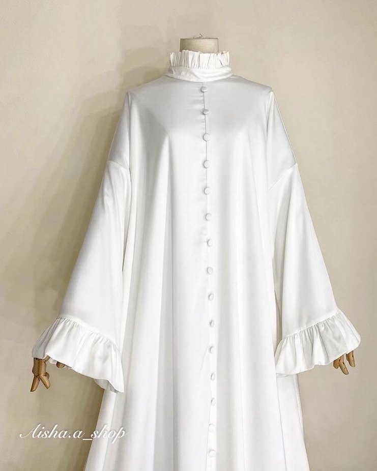 Bordo Uzun Kollu Düğmeli Kadın Elbise - Görsel 2