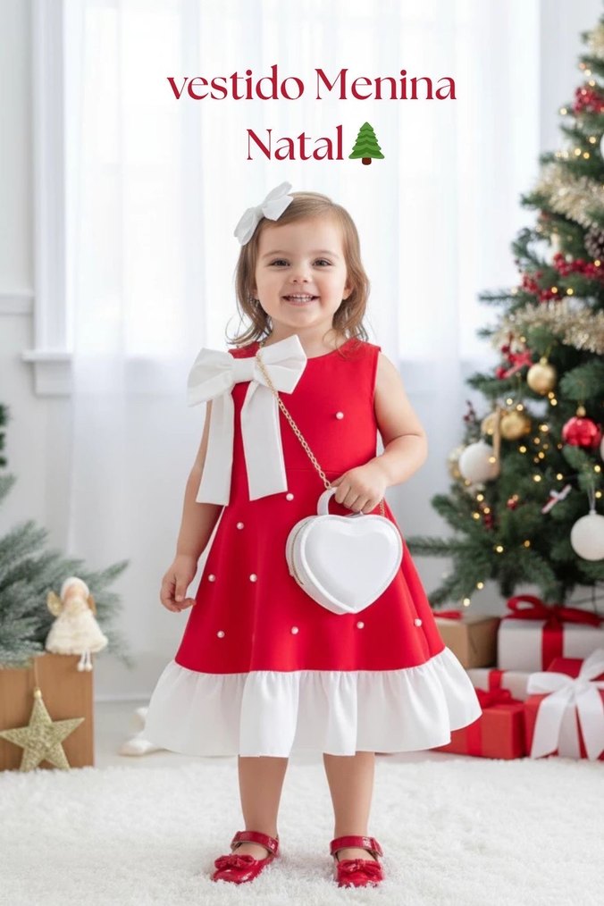 Kız Çocuk Kırmızı Fırfırlı Elbise - Görsel 2