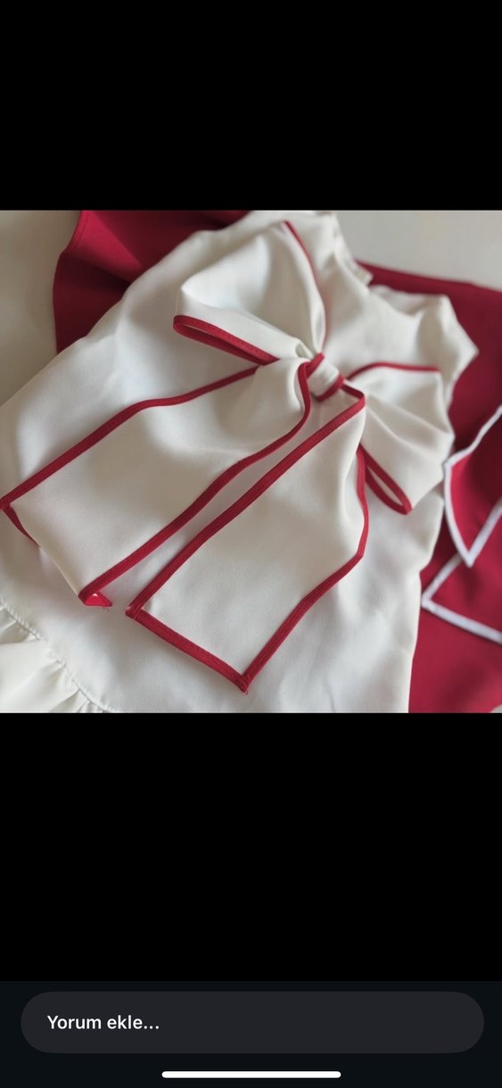 Kız Çocuk Beyaz Fiyonk Detaylı Askılı Elbise - Görsel 4