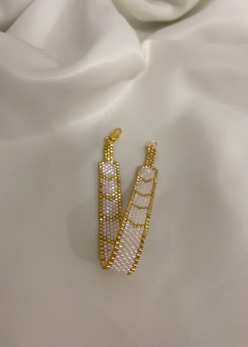 Gold detaylı miyuki bileklik - Görsel 3