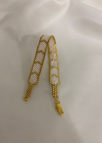 Gold detaylı miyuki bileklik - Görsel 4
