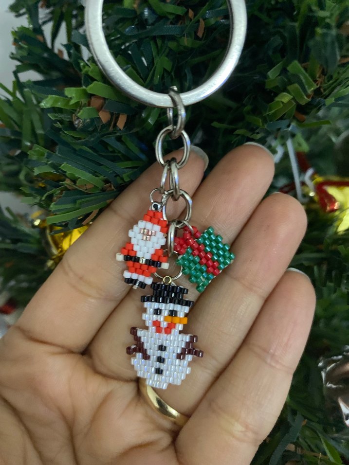 Miyuki yılbaşı temalı anahtarlık - Görsel 3