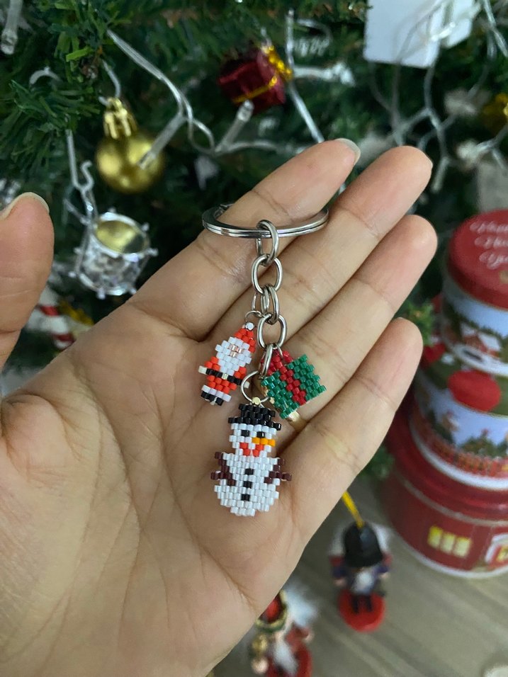Miyuki yılbaşı temalı anahtarlık - Görsel 2