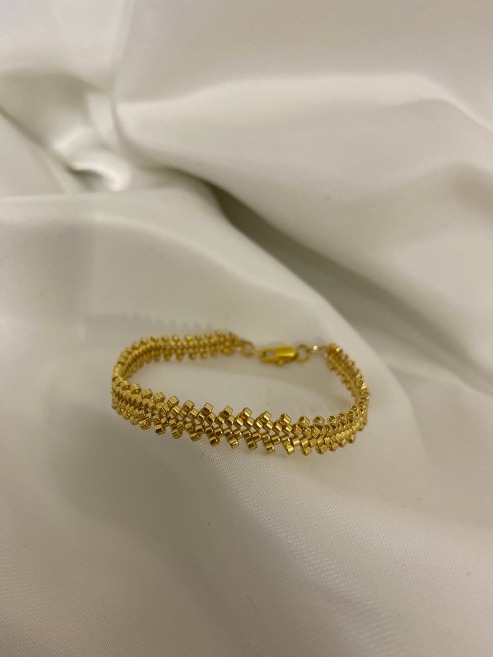 Gold kaplama miyuki bileklik - Görsel 2