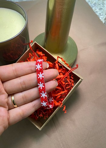 Kırmızı miyuki bileklik - Görsel 2