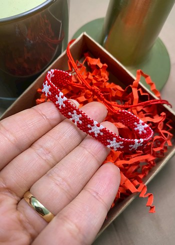 Kırmızı miyuki bileklik - Görsel 3