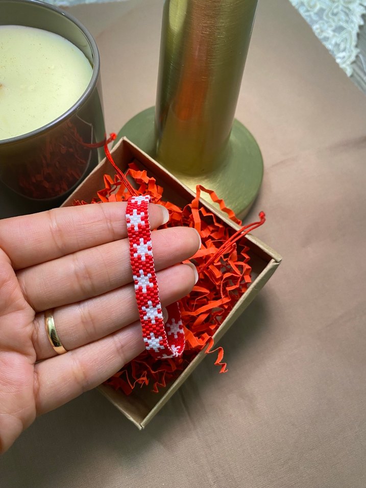 Kırmızı miyuki bileklik - Görsel 2