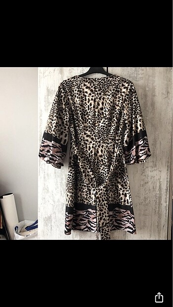 H&M Leopar desenli elbise