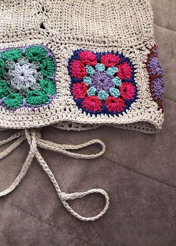 universal Beden çeşitli Renk Nakışlı Bohem Çok Renkli Mini Bralet