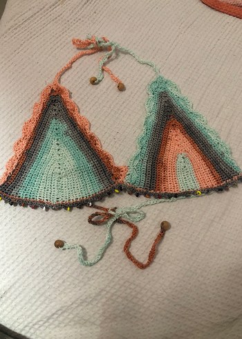 Bohem Çok Renkli Mini Örgü Bralet