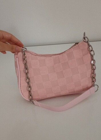 SHEIN pembe omuz çantası 