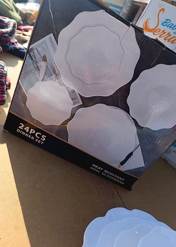 Beyaz Dalgalı Kenarlı Tabak Seti - Görsel 5