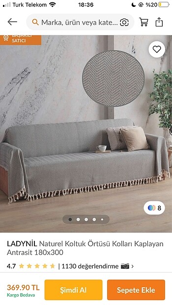 Diğer Koltuk örtüsü 180x300