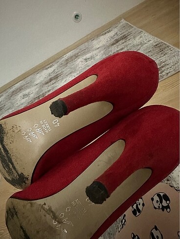40 Beden kırmızı Renk Stiletto