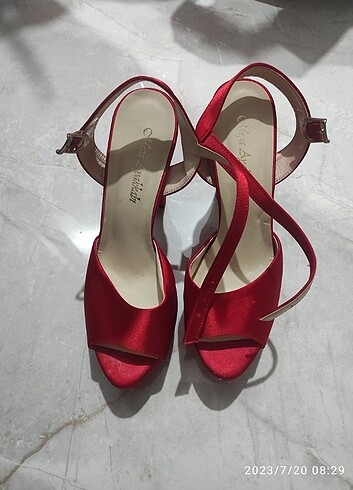40 Beden kırmızı Renk Kırmızı abiye ayakkabi