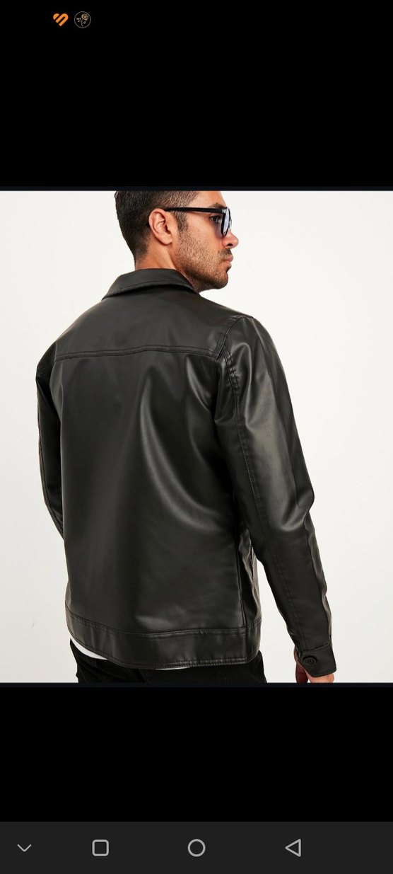 Siyah erkek Deri Ceket - Görsel 3